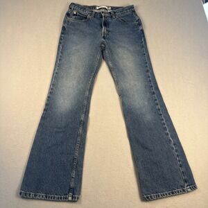 Gap Jeans Women Size 4 Regular Blue Cotton Blend Flare Fit